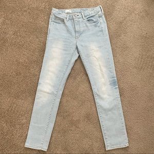 Gap always skinny high rise light wash jeans